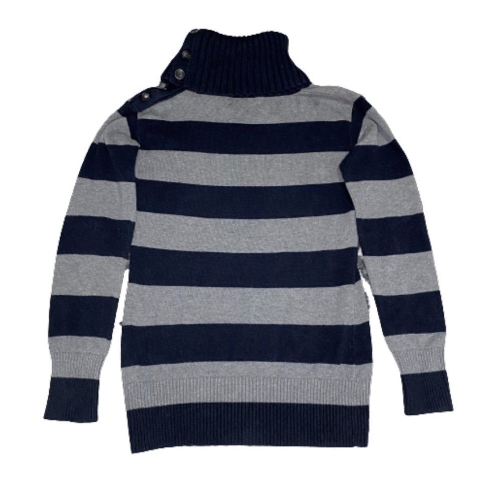 Banana Republic Navy and Gray Turtleneck - XS